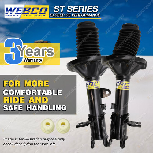 Rear Webco Pro Strut Shock Absorbers for HYUNDAI COUPE KMHKG 21/31 J2 FX SX SFX
