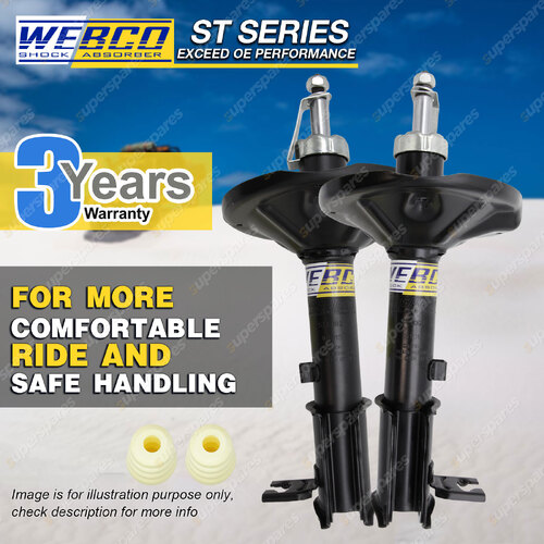 Rear Webco Strut Shock Absorbers for HYUNDAI EXCEL X3 Sedan Hatch 97-00