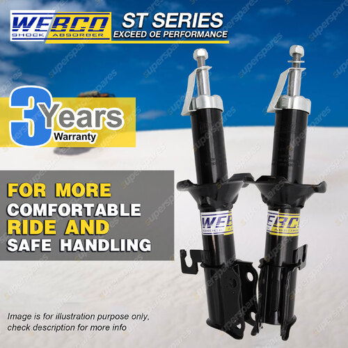 Pair Front Webco Pro Strut Shock Absorbers for MAZDA 121 DB models Jan-91-96