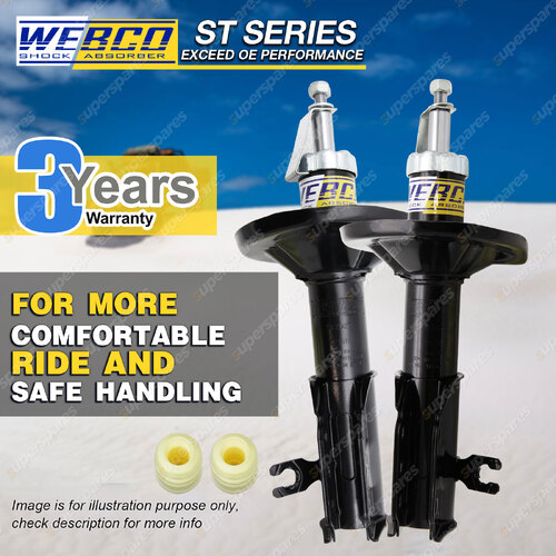 Front Webco Pro Strut Shock Absorbers for MAZDA 323 BA1 Protege Sedan Not ABS