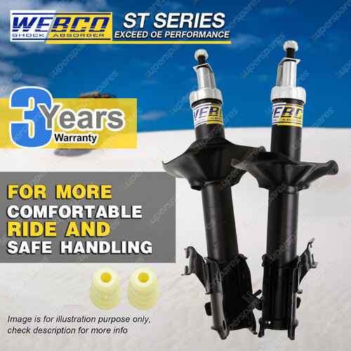 Front Webco Pro Strut Shock Absorbers for NISSAN PULSAR N15 Sedan Hatch SSS ABS
