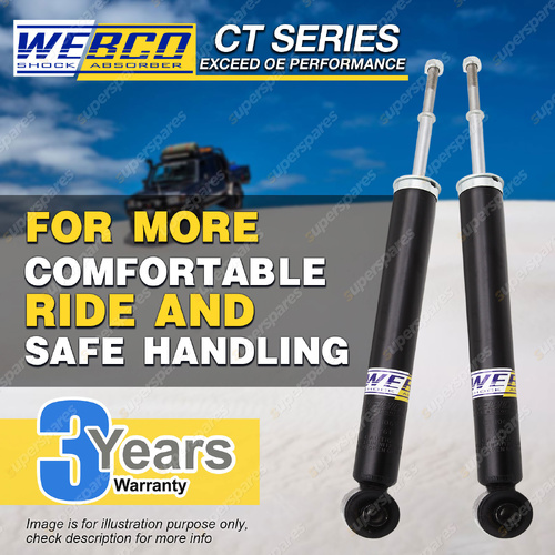 Pair Rear Webco Shock Absorbers for Audi A1 S1 8X TFSI TDI Hatchback 11-20