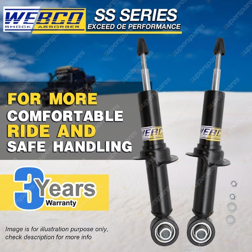 Pair Front Webco 50mm Lift Shock Absorbers for Ford Everest UA 2.0L 3.2L 15-22