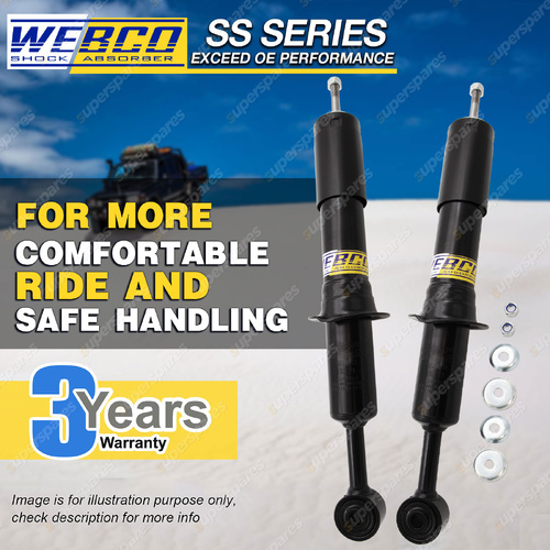 Pair Front Webco Shock Absorbers for Mitsubishi Triton MV 2.4L Ute 12/2023-On