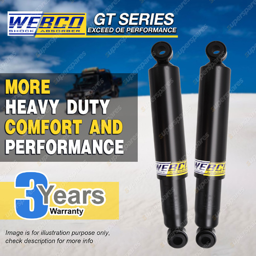 Pair Rear Webco HD STD Shock Absorbers for Toyota Landcruiser 76 78 79 2022-2025