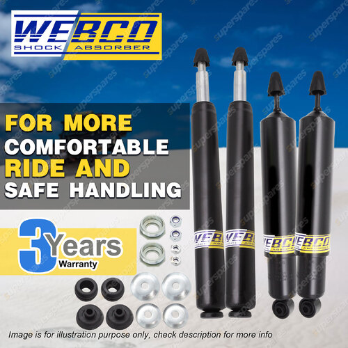 Front Rear Webco std Pro Shock Absorber for COMMODORE SEDAN VB VC VH VK VL VN VP