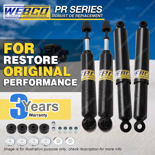 Front + Rear Webco Pro Shock Absorbers for TOYOTA CORONA RT118 MK2 RT70 RT72