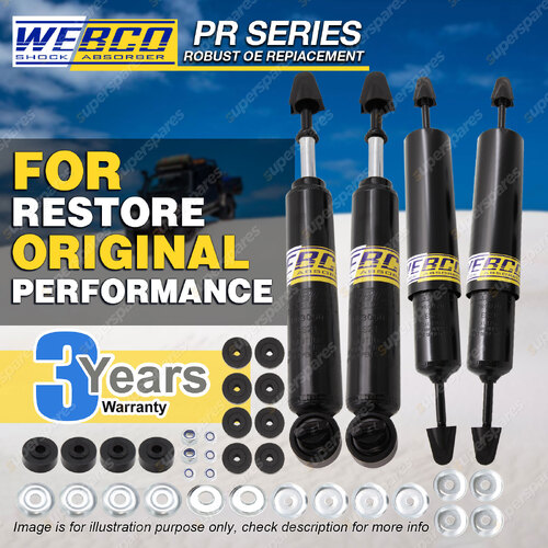 Front Rear Webco Pro Shock Absorbers for MAZDA E SER VAN E2200 Round head light