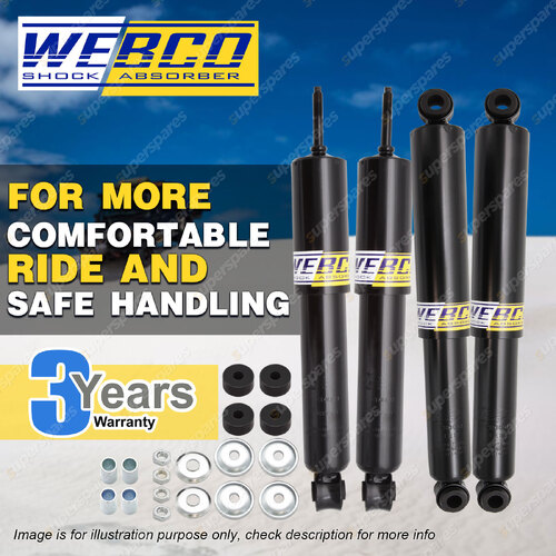 Front + Rear Webco Pro Shock Absorbers for NISSAN 520 521 620 720 4WD Ute