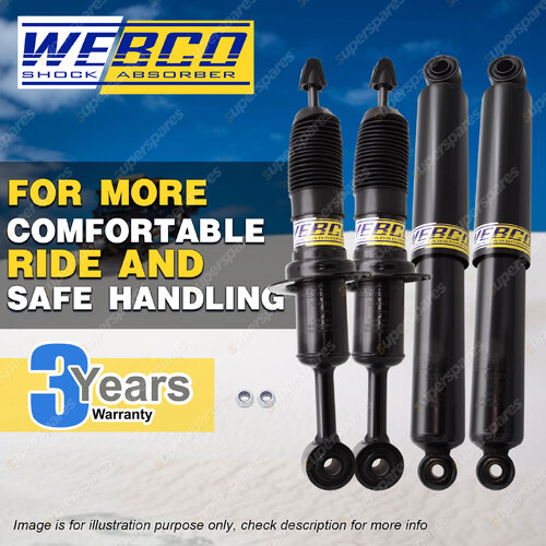 Front + Rear Webco HD Pro Shock Absorbers for MAZDA BT50 2.5 3.0 4WD 11-on