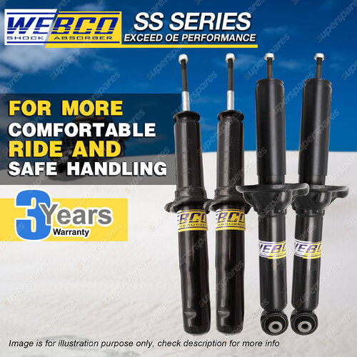 Front Rear Webco Pro Shock Absorbers for HONDA CR-V RD1 AWD Wagon incl Sport