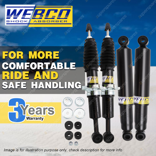 Front + Rear Webco HD Pro Shock Absorbers for TOYOTA HILUX 4WD KUN26R GGN25R