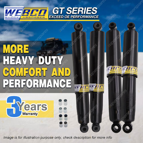 Front Rear Webco HD Pro Shock Absorbers for LANDCRUISER FJ45 BJ40 FJ40 BJ42 HJ47