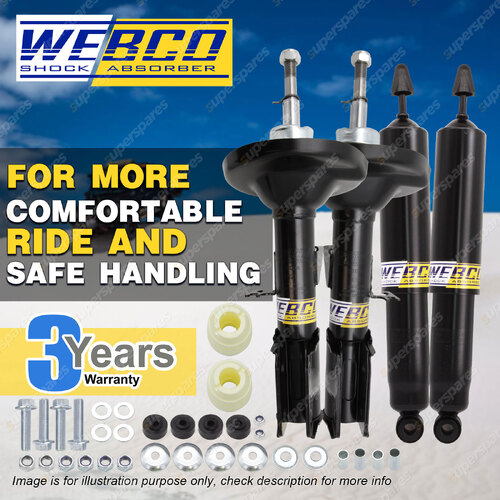 Front + Rear Webco HD Pro Shock Absorbers for HOLDEN COMMODORE UTE VR VS 93-00