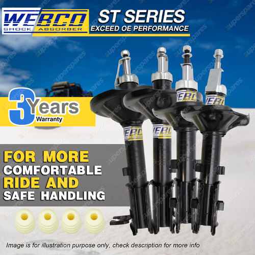 Front Rear Webco Shock Absorbers for HYUNDAI EXCEL X3 Series Sedan Hatch