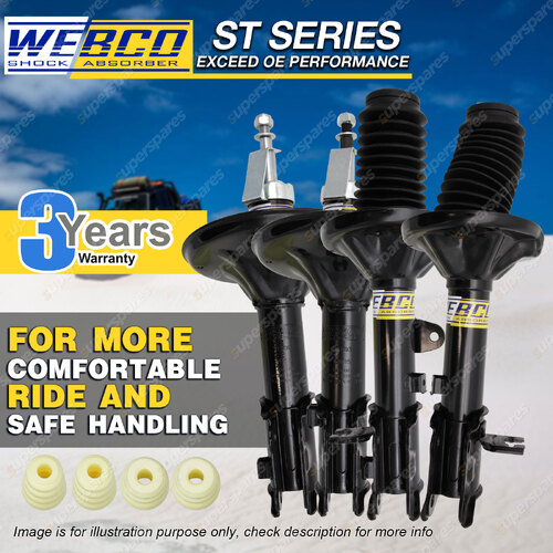 Front Rear Webco Shock Absorbers for HYUNDAI COUPE KMHKG 21/31 FX SX SFX