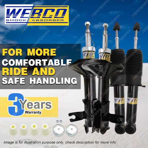 Front Rear Webco Pro Shock Absorber for PROTON M21 COUPE C99 1.3 1.5 Coupe 97-00