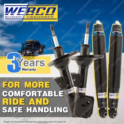 Front + Rear Webco Elite Shock Absorbers for SUZUKI SX4 2ltr 2WD and 4WD 07 on