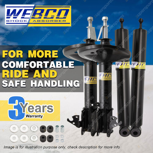 Front + Rear Webco Pro Shock Absorber for TOYOTA RAV 4 rear shock 552mm extend