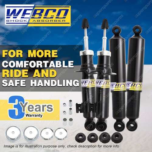 Front Rear Webco HD Pro Shock Absorbers for Mitsubishi Pajero Sport 2015-On