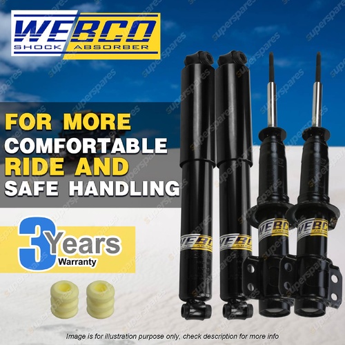 Front + Rear Webco Shock Absorbers for Peugeot 407 SR ST SV Sedan Wagon 04-11