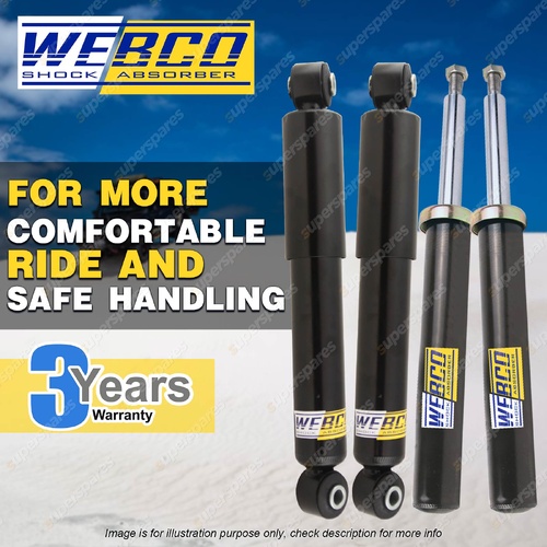 Front + Rear Webco Shock Absorbers for Holden Calibra YE 2.0L 2.5L Coupe 91-98
