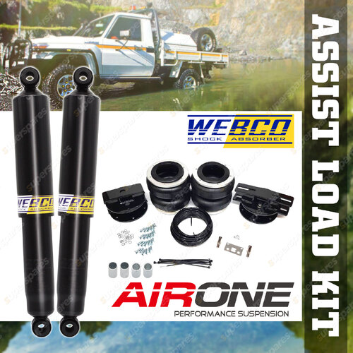 Webco Pro Shock + Air Bag Load Assist Kit 2272kg for Nissan Navara 4WD D22 Leaf