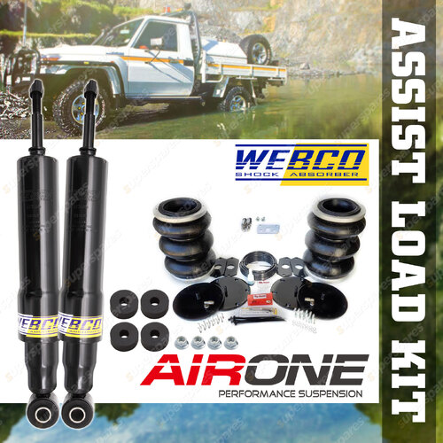 Webco Pro Shock + Air Bag Load Assist Kit 2372kg for Toyota Landcruiser 100 Ser
