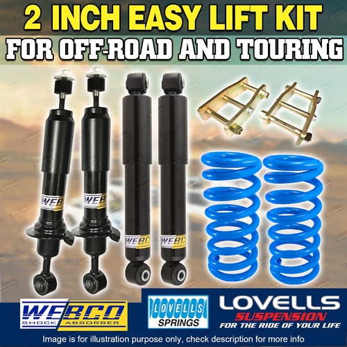 2 Inch 50mm Suspension Lift Kit Shocks Extended Shackle for Holden Colorado RG