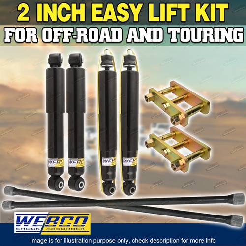 2 Inch 50mm Suspension Lift Kit Shock RAW Torsion Bar for Holden Rodeo TFS R7 R9