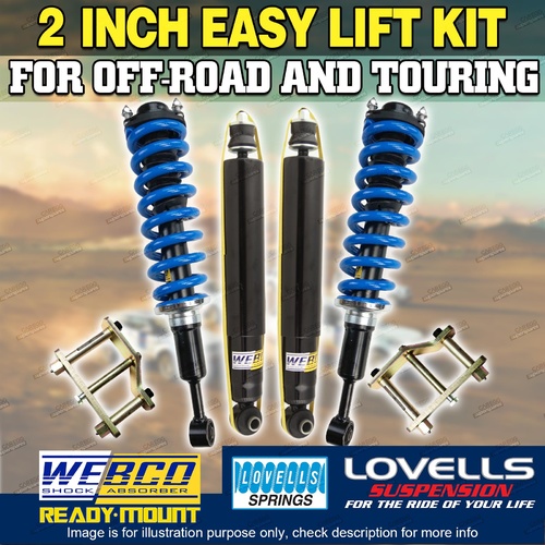 2 Inch 50mm Suspension Lift Kit Webco Complete Strut for Nissan Navara D40