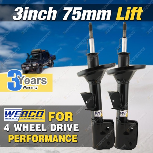 3" 75mm Lift Webco Front Shock Absorbers for SUZUKI VITARA GRAND VITARA 88-05