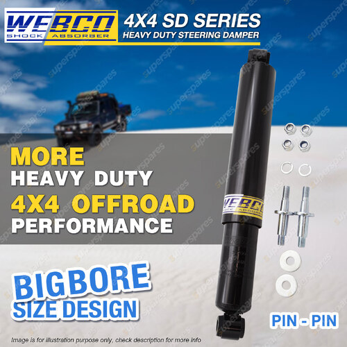 HD Big Bore Steering Damper Pin-Pin for Toyota Landcruiser 60 70 75 78 79 80 105