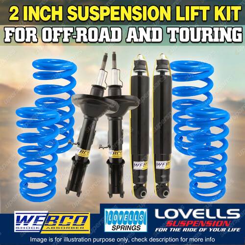 2 Inch 50mm Webco Lovells Suspension Lift Kit for Jeep Cherokee 4WD KK Wagon