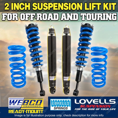 2" 50mm Webco Complete Strut Suspension Lift Kit for Mitsubishi Challenger PB