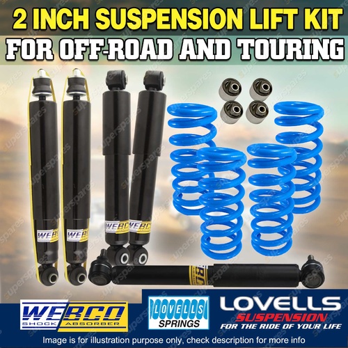 2" 50mm Suspension Lift Kit Damper Castor Bushes for Nissan Patrol GQ Y60 GU Y61