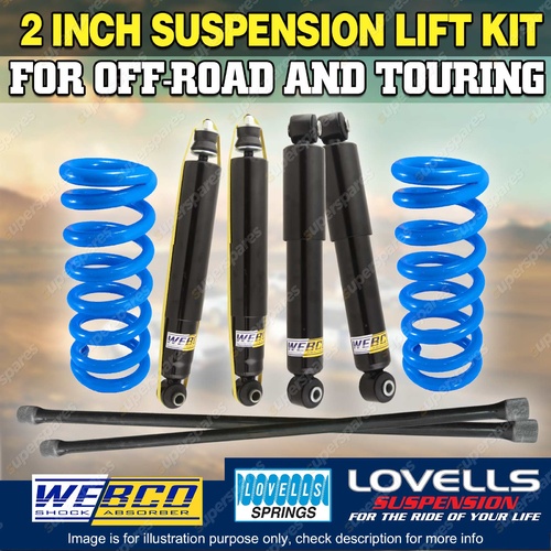 2" 50mm Webco RAW 4x4 Suspension Lift Kit for Toyota 4 Runner LN RN YN VZN 130