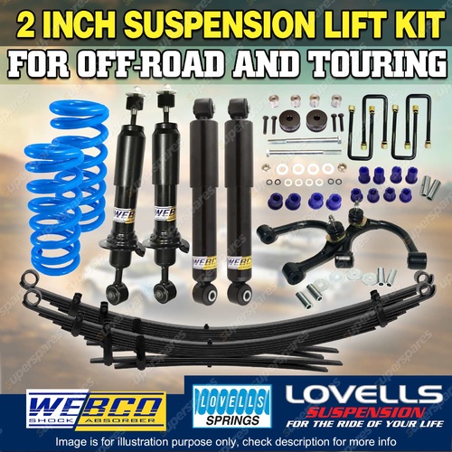 50mm Webco RAW 4x4 Suspension Lift Kit Control Arm for Toyota Hilux KUN26 GGN25