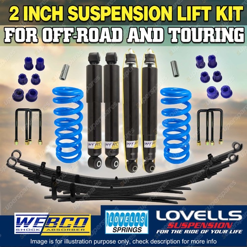 2" 50mm Webco RAW 4x4 Suspension Lift Kit for Toyota Landcruiser FZJ HZJ 78 79