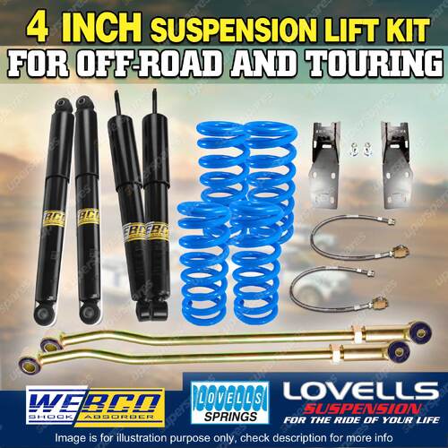 4 Inch Lift Kit Lovells Coil Panhard Rod Drop Box for Nissan Patrol GQ GU