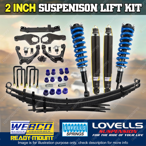 2 Inch 50mm Complete Strut RAW Diff Suspension Lift Kit for Mitsubishi Triton MQ