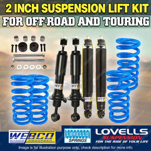2 Inch Lift Kit Diff Drop Shock Lovells Coil for Toyota Fortuner GUN156 15-ON