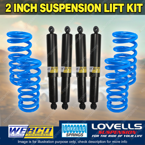 2" 50mm Lift Kit Webco Shock Lovells Coil Springs For JEEP Grand Cherokee ZJ ZG