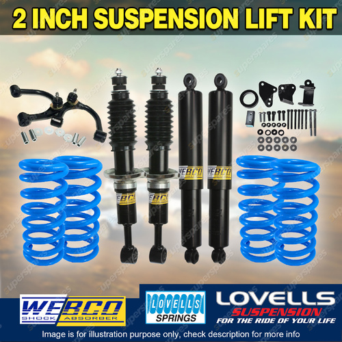 2" Lift Kit Webco Shock Lovells Coil Control Arm Diff for Ford Everest 15-18