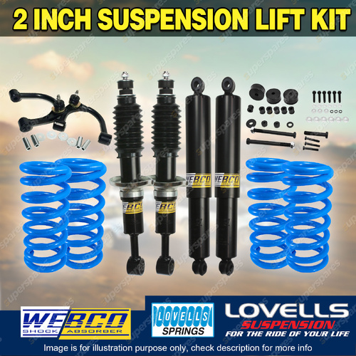 2" 50mm Lift Kit Webco Shock Lovells Coil Arm Diff for Toyota Landcruiser 200