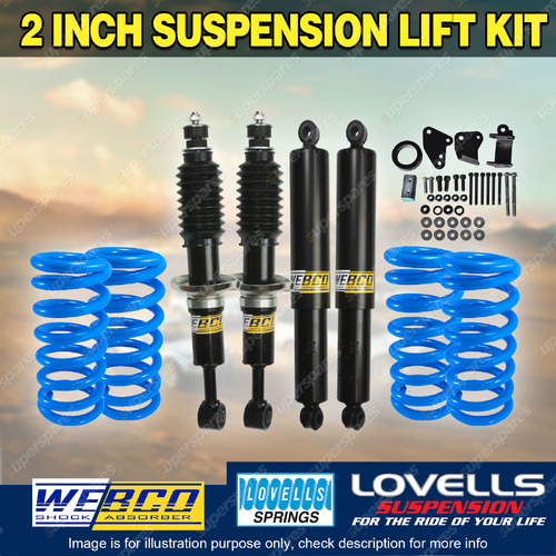 2 Inch Lift Kit Shock Lovells Coil Springs Diff Drop for Ford Everest 15-18