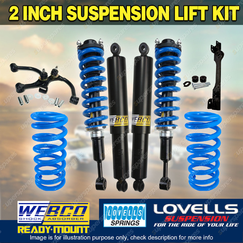 2" Lift Kit Pre Assembled Lovells Coil Diff Control Arm for Isuzu MU-X 13-on