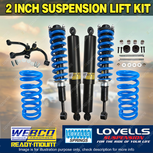 2" 50mm Lift Kit Pre Assembled Lovells Coil Diff Arm for Toyota Prado 120 150