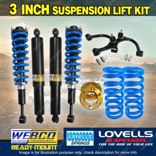 3" Lift Kit Pre Assembled Lovells Coil Control Arm Spacer for Ford Everest 15-18