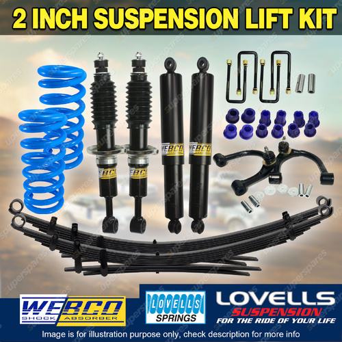 2" 50mm Lift Kit RAW Leaf Lovells Coil Control Arm for Toyota Hilux GGN25 KUN26